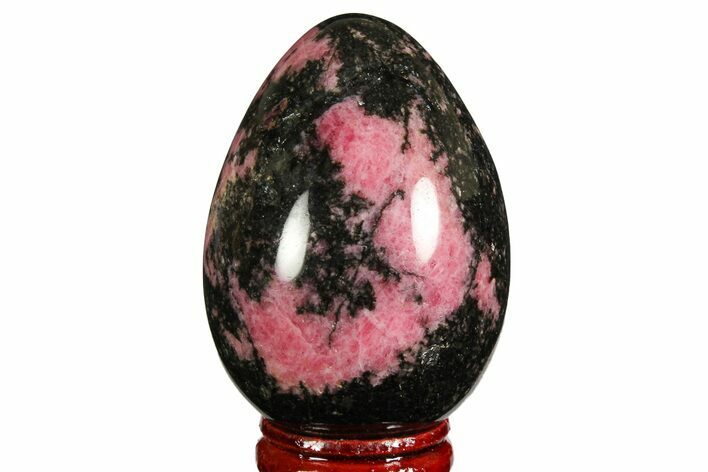 Polished Rhodonite Egg - Madagascar #172469